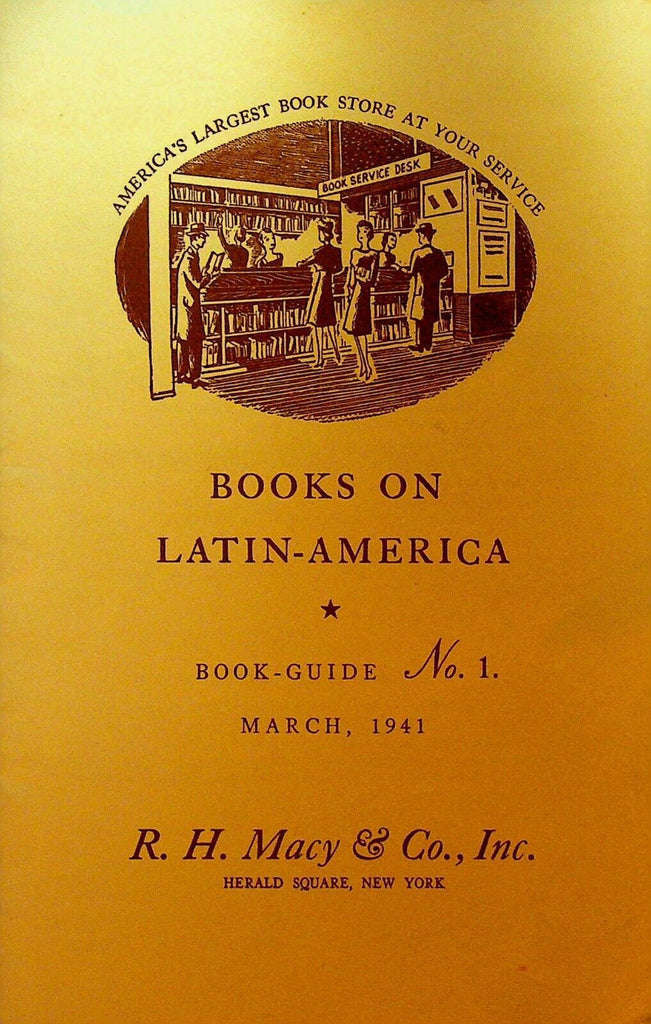 Books on Latin America Brochure RH Macy & Co New York City March 1941 Guide 1