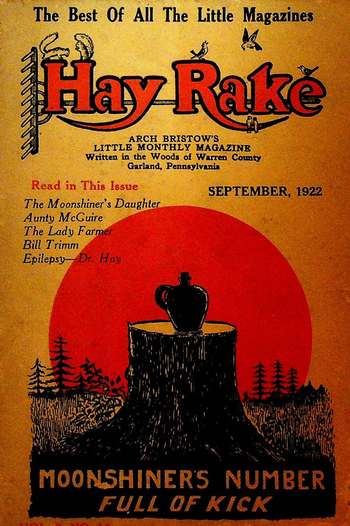 Hay Rake Arch Bristow's Little Monthly Magazine September 1922 Garland Pa0