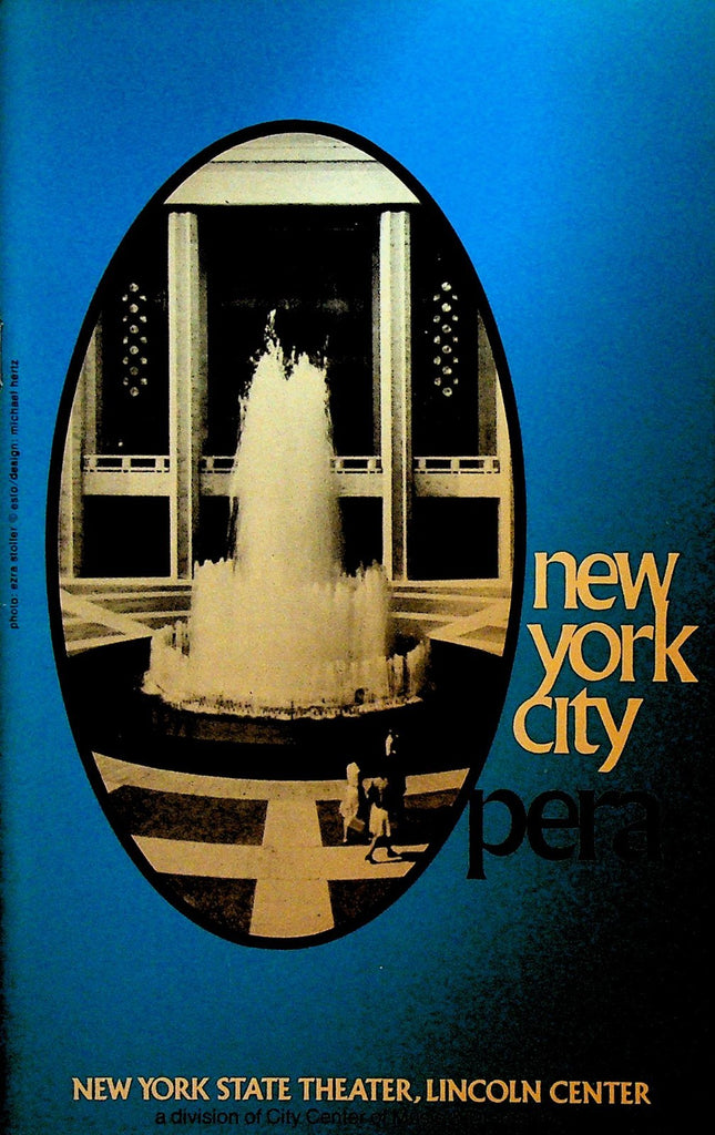 Trilogy La Voix Humaine Soldat New York City Opera Playbill April 24 19770