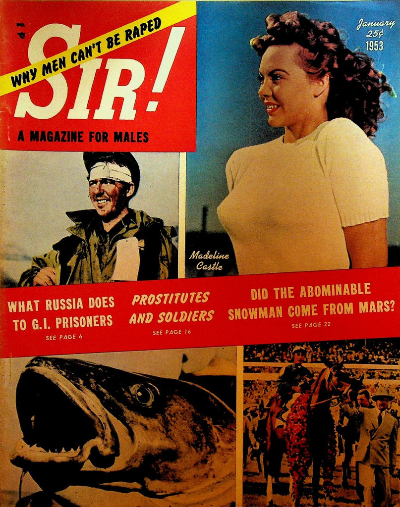 Sir Magazine January 1953 Abominable Snowman Lucrezia Borgia John Dee0