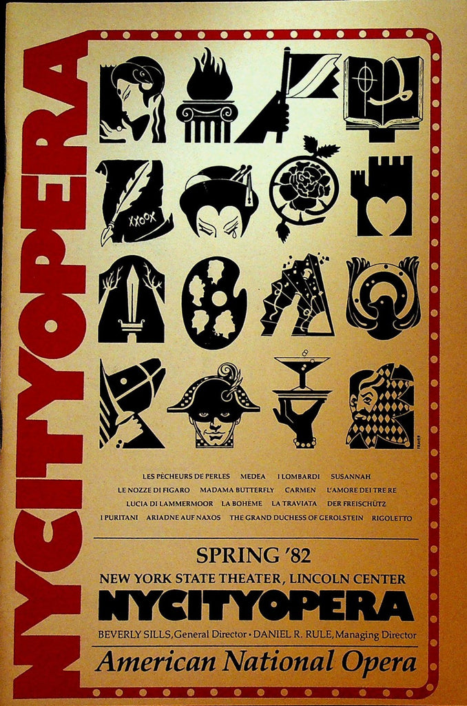 Susannah New York City Opera Playbill March 24 1982 Faith Esham Scott Reeve0