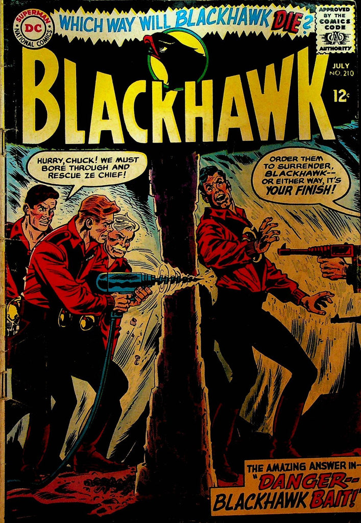 Blackhawk 210 DC Comics 1965 Which Way Will Blackhawk Die0