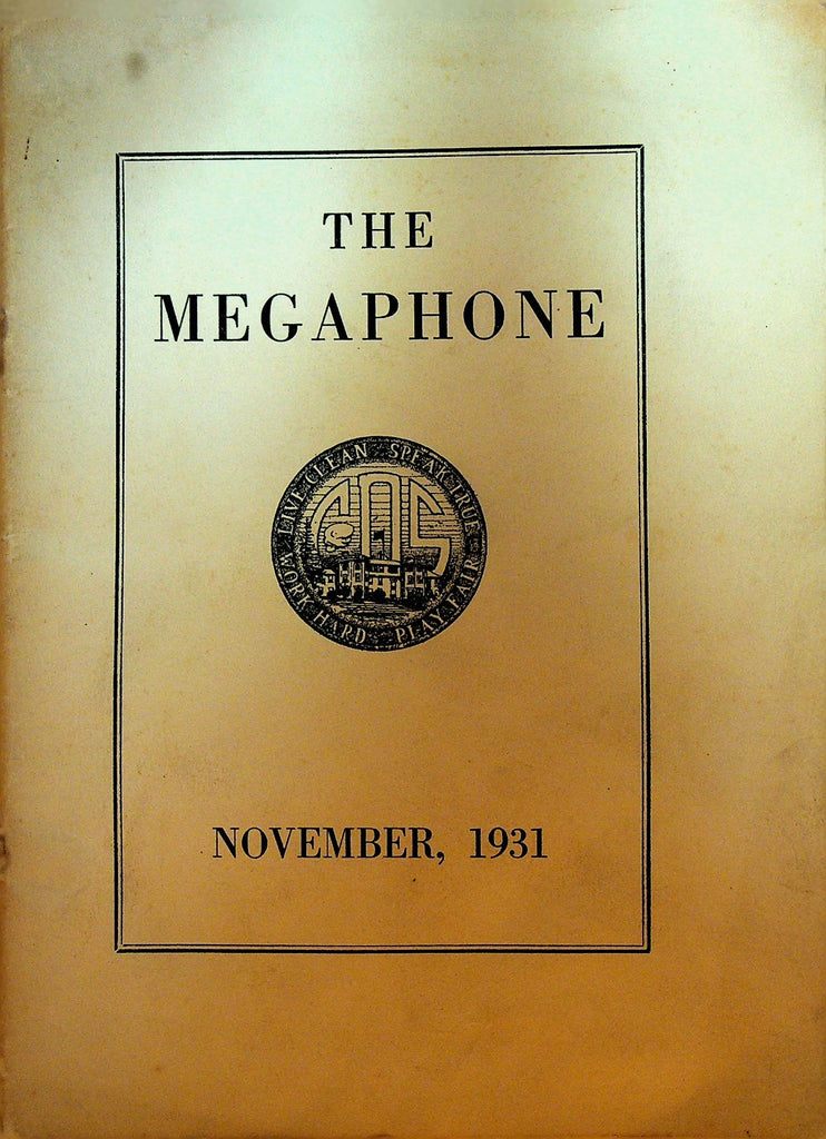 The Megaphone November 1931 Newton Mass Country Day School Student Magazine0