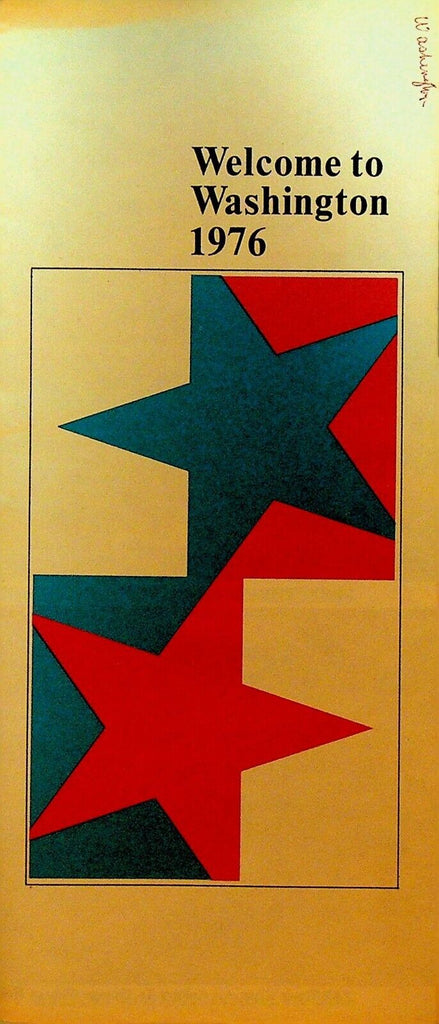 Welcome to Washington DC 1976 Tourist Brochure