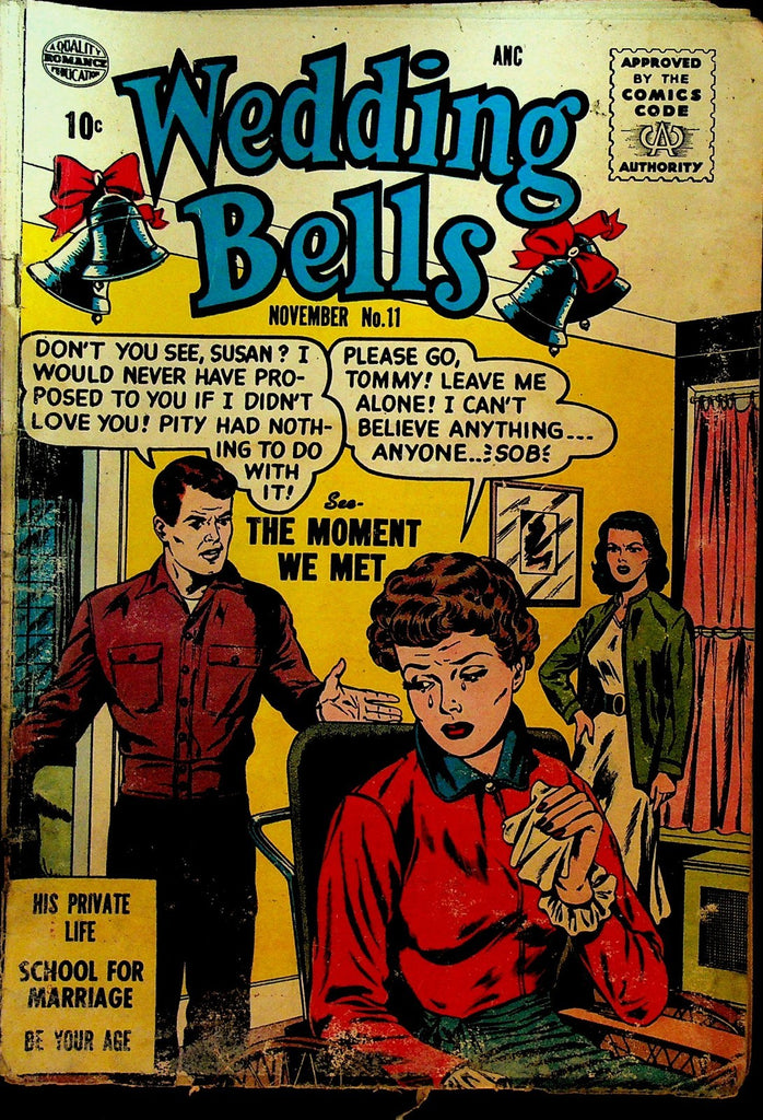Wedding Bells 11 Quality Comics 1955 Silver Age Romance Comic0