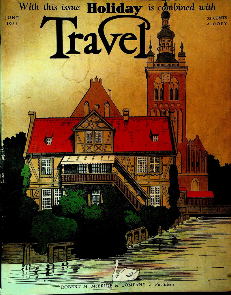 Travel Magazine June 1931 Daily News Building Skyscraper Quebec Skye0