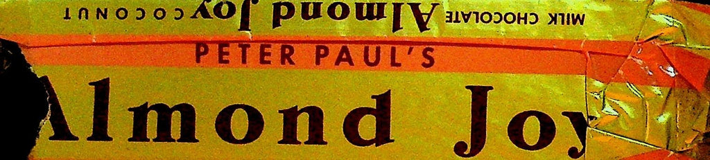 Peter Paul's Almond Joy Candy Bar Wrapper 1950 Naugatuck Ct0