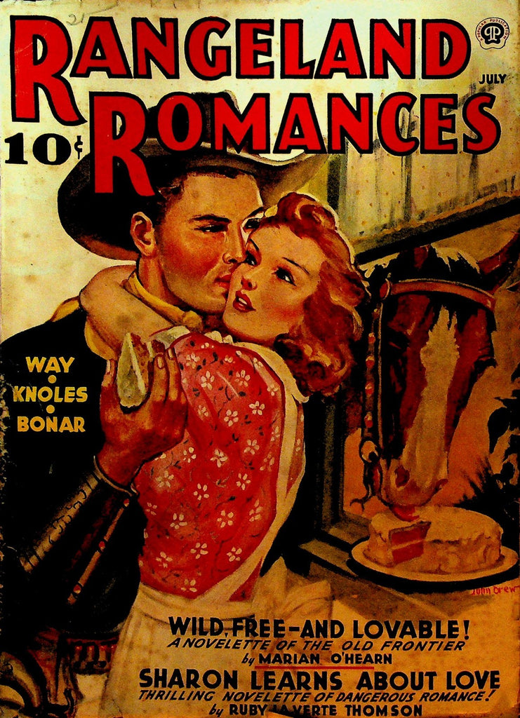 Rangeland Romances Pulp July 1942 Marian O'Hearn Ruby La Verte Thomson0