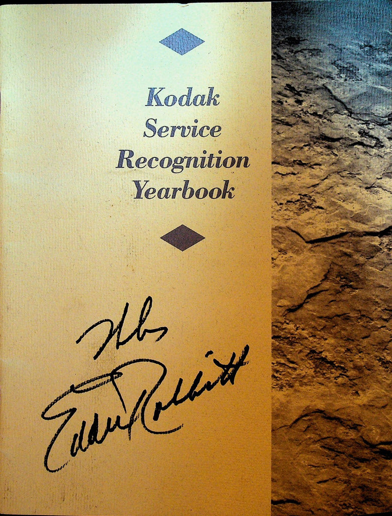 Eddie Rabbitt Autographed 1992 Eastman Kodak Service Recognition Yearbook0