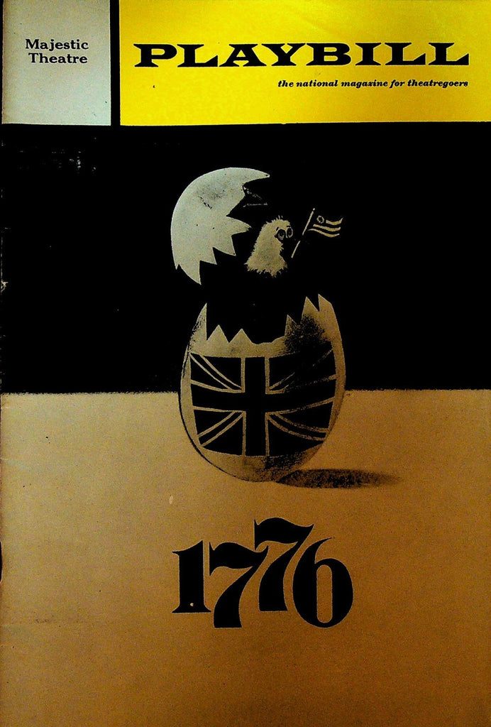 1776 Playbill 1969 John Cullum Edmund Lyndeck Jay Garner David Ford0