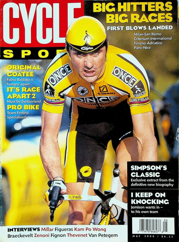 Cycle Sport Magazine May 2000 Fabio Baldato Oscar Freire Dave Millar 0
