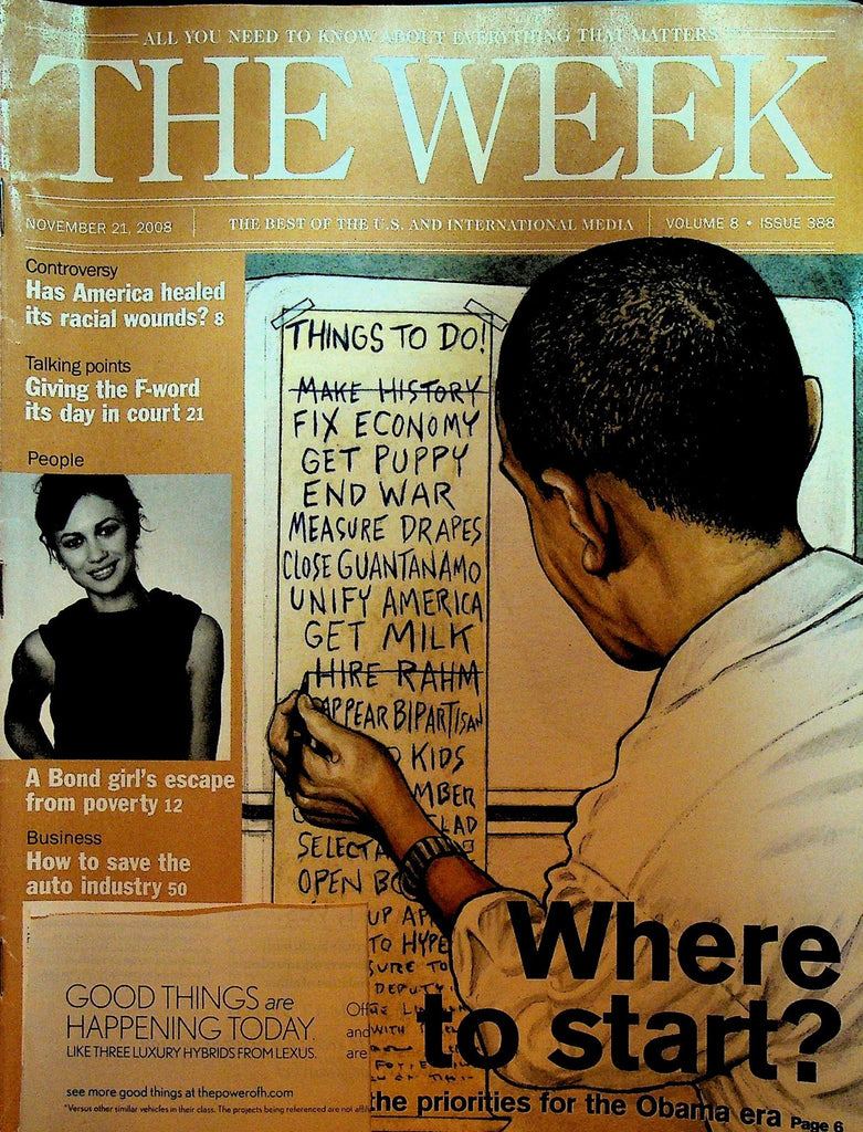The Week Magazine November 21 2008 Barack Obama Olga Kuryienko0