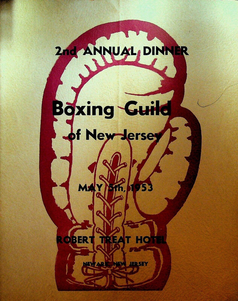 New Jersey Managers Boxing Guild Dinner Program 1953 William Ratner