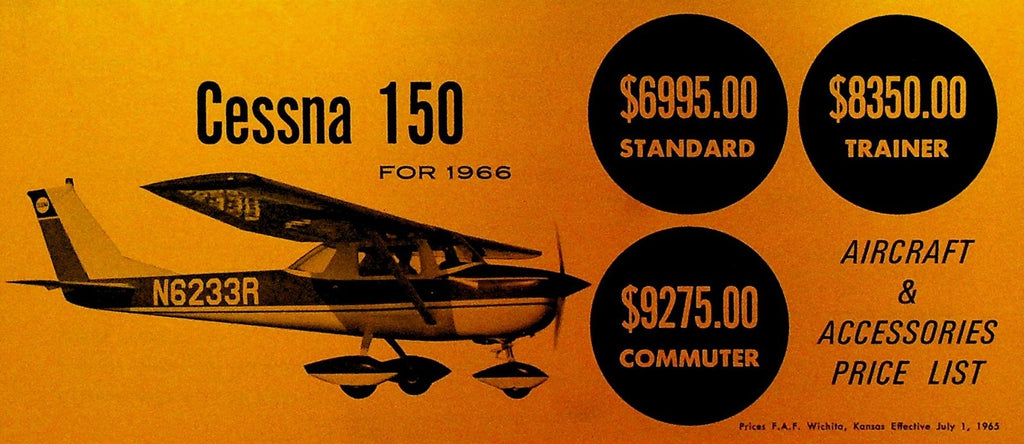 Cessna 150 For 1966 Aircraft & Accessories Price List Plane0