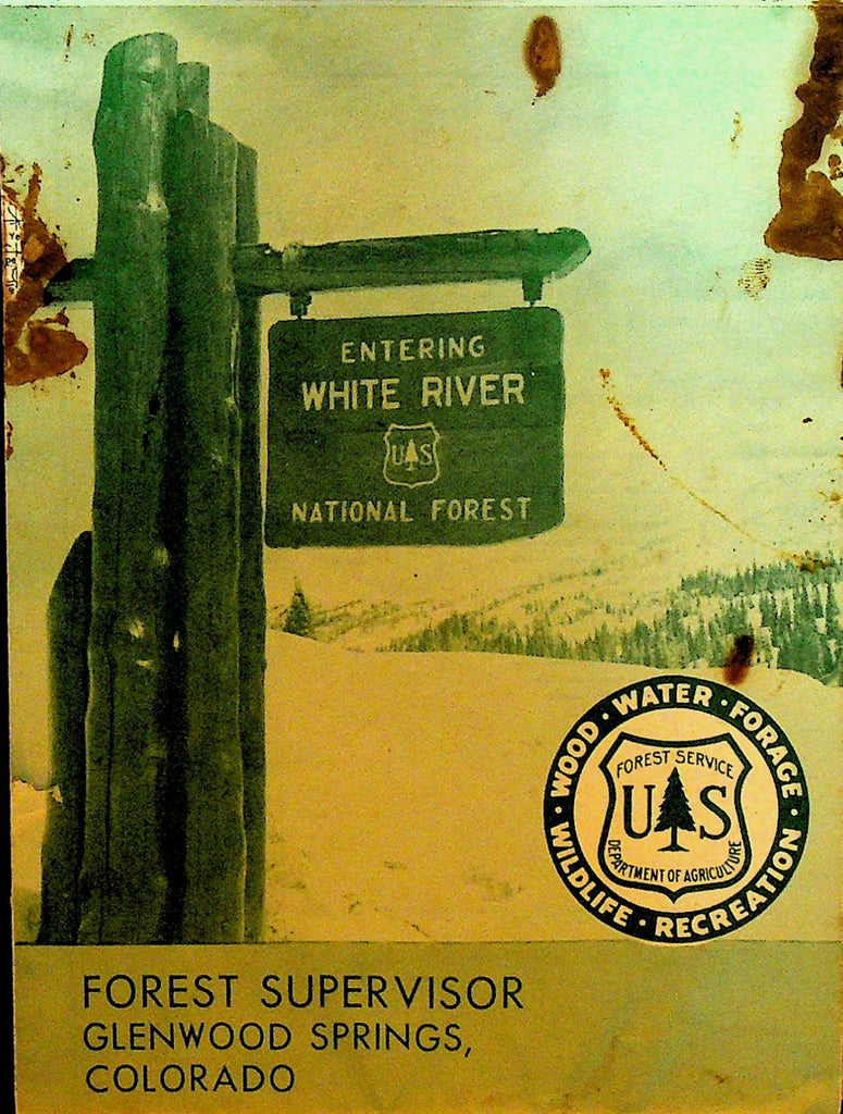 Glenwood Springs Colorado 1959 Forest Supervisor Map Brochure0