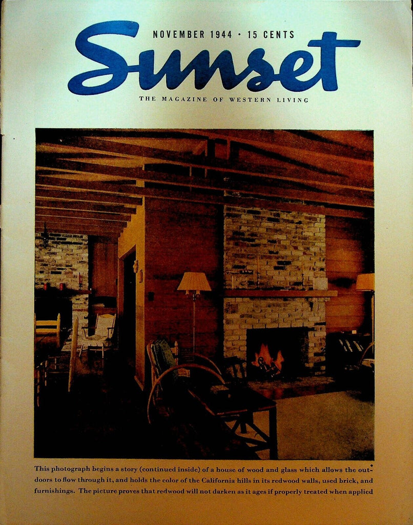 Sunset Magazine of Western Living November 1944