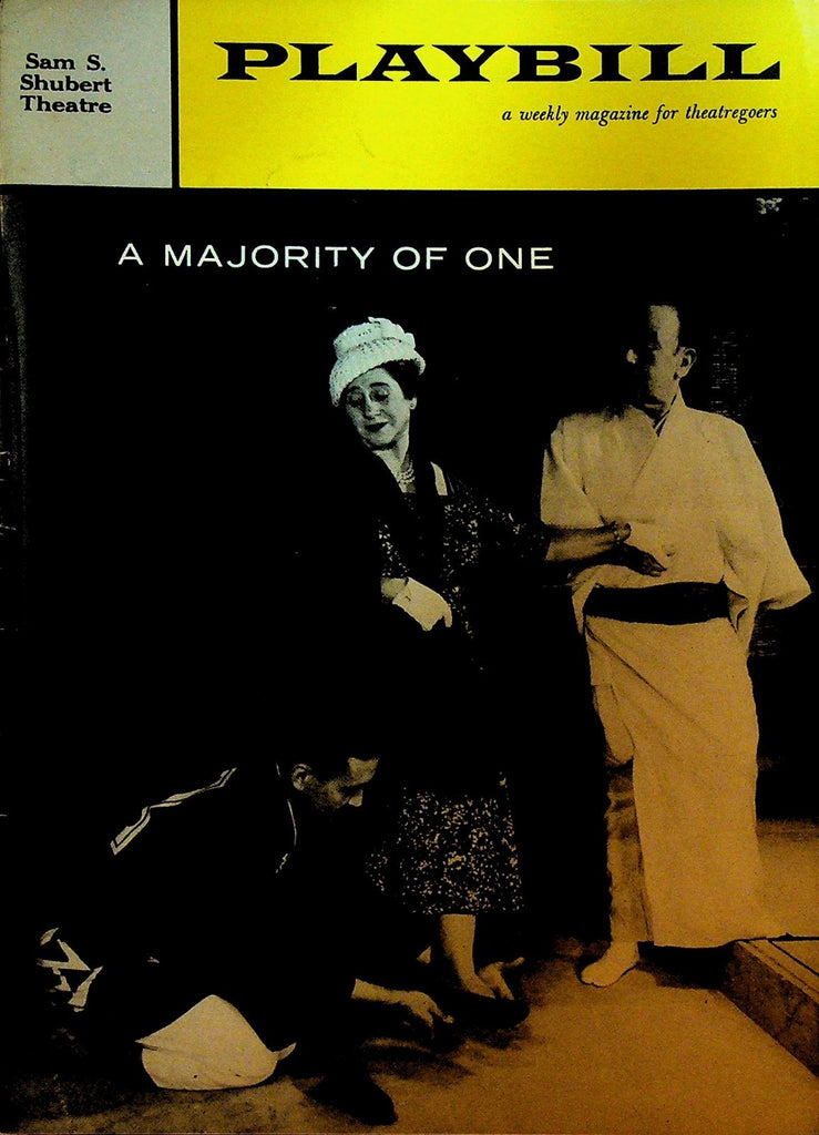 A Majority of One Playbill July 27 1959 Gertrude Berg Cedric Hardwicke0
