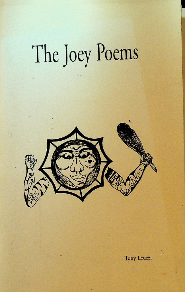 The Joey Poems by Tony Leuzzi Gay Interest Rochester NY Gerbil Press 19960