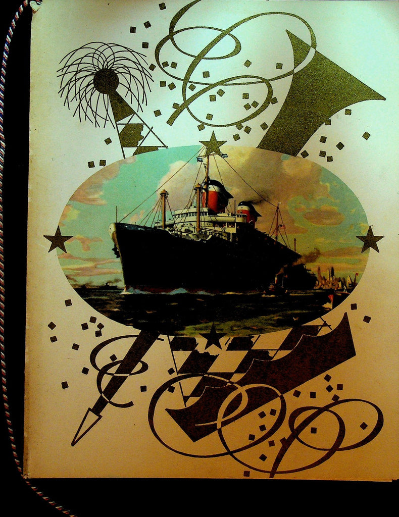 SS America Captain's Gala Menu United States Line June 11 19600