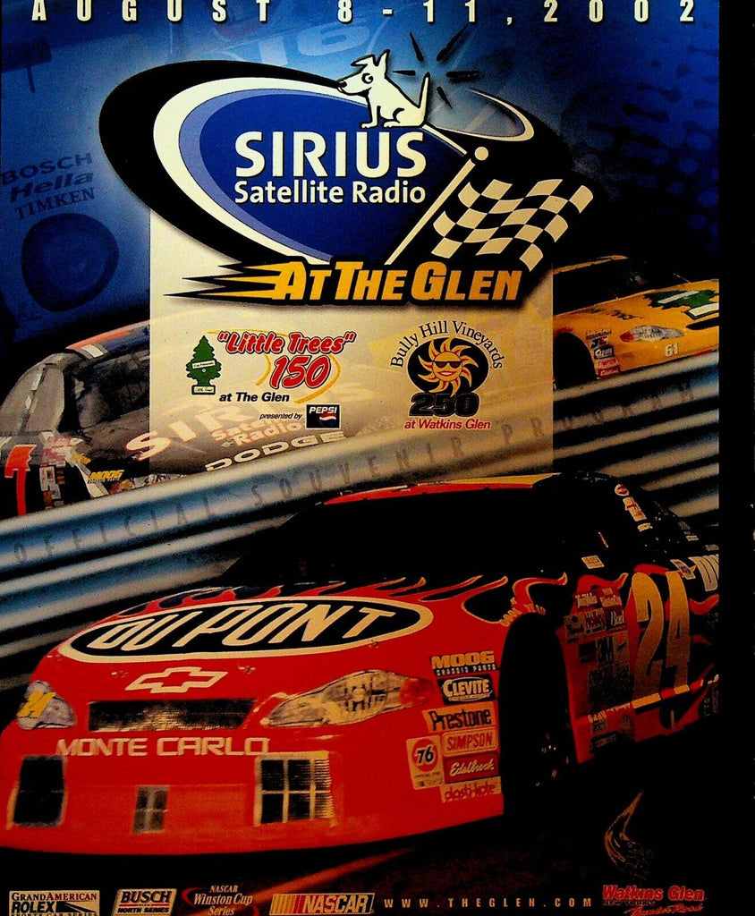Sirius at the Glen Watkins Glen NY 2002 Racing Program NASCAR