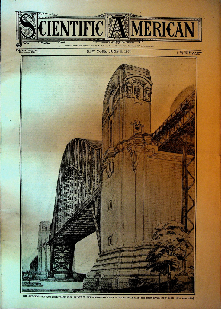Scientific American June 8 1907 Hell Gate Bridge Newfoundland Mining0