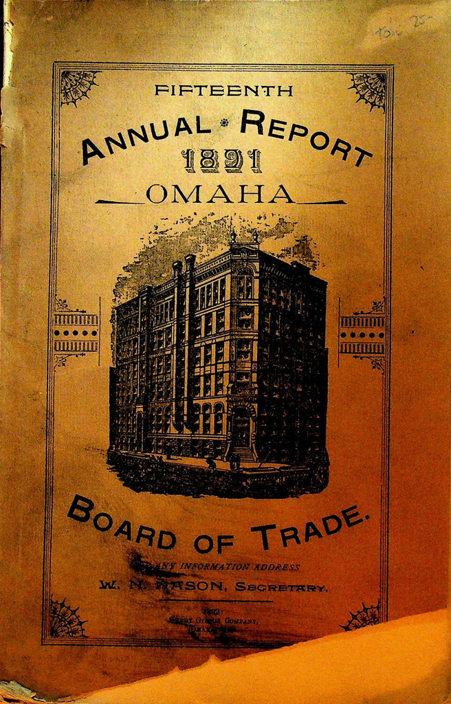 Omaha Nebraska Board of Trade Annual Report 18910