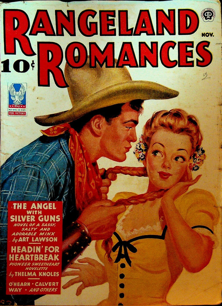 Rangeland Romances Pulp November 1943 Art Lawson Thelma Knoles0