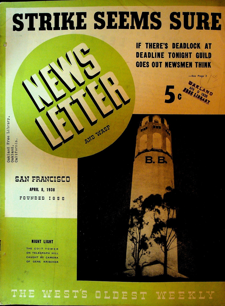 San Francisco News Letter & Wasp April 8 1938 Golden Gate Expo Betty Furness0