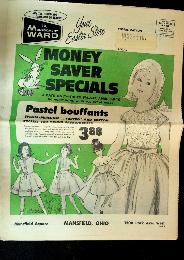 Montgomery Ward Advertising Circular 1960s 16 pp Easter Mansfield Ohio0