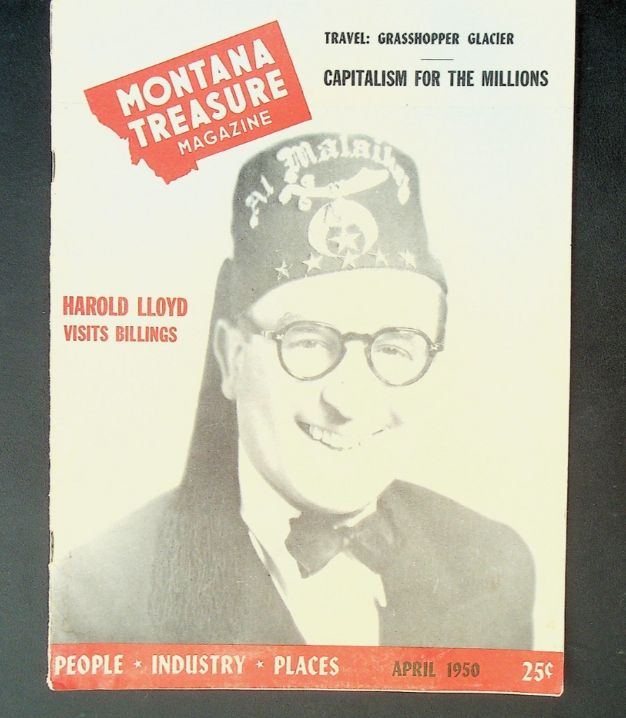 Montana Treasure Magazine April 1950 Harold Lloyd Olive Turner0