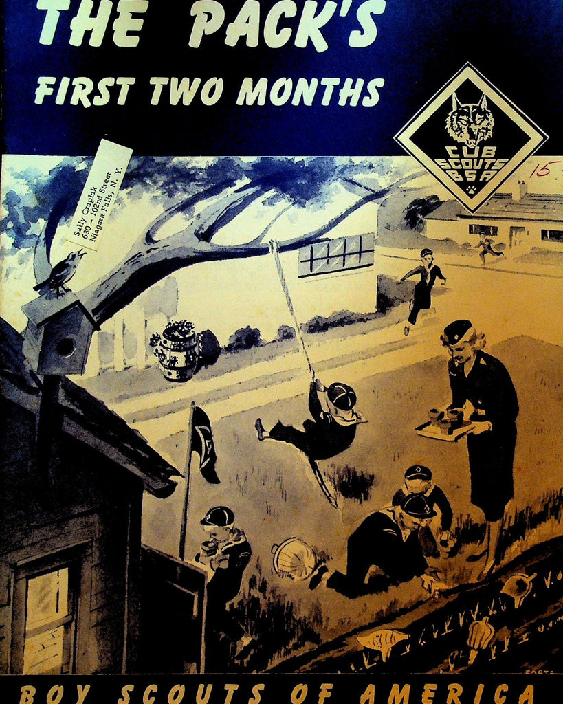 Cub Scouts Boy Scouts of America Book The Pack's First Two Months 19560