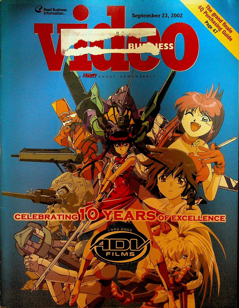Video Business Magazine September 23 2002 ADV Films Manga Lord of the Rings0