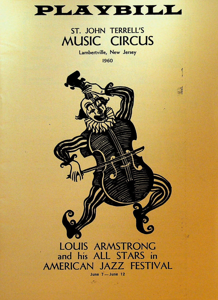 Louis Armstrong & His All Stars in American Jazz Festival Playbill 19600
