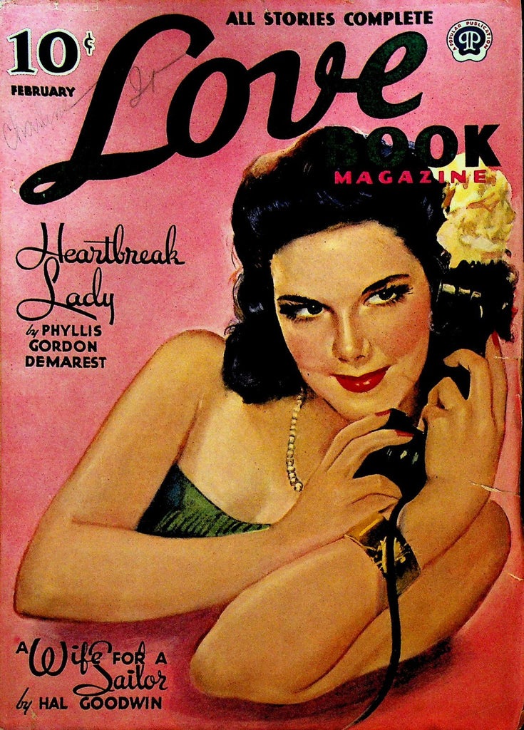 Love Book Magazine Pulp February 1942 Phyllis Gordon Demarest Hal Goodwin0