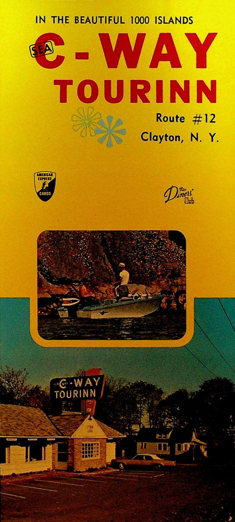 C-Way Tourinn Brochure Clayton NY 1000 Islands 1960s0