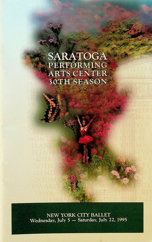 Saratoga Performing Arts Center Program 1995 New York City Ballet0