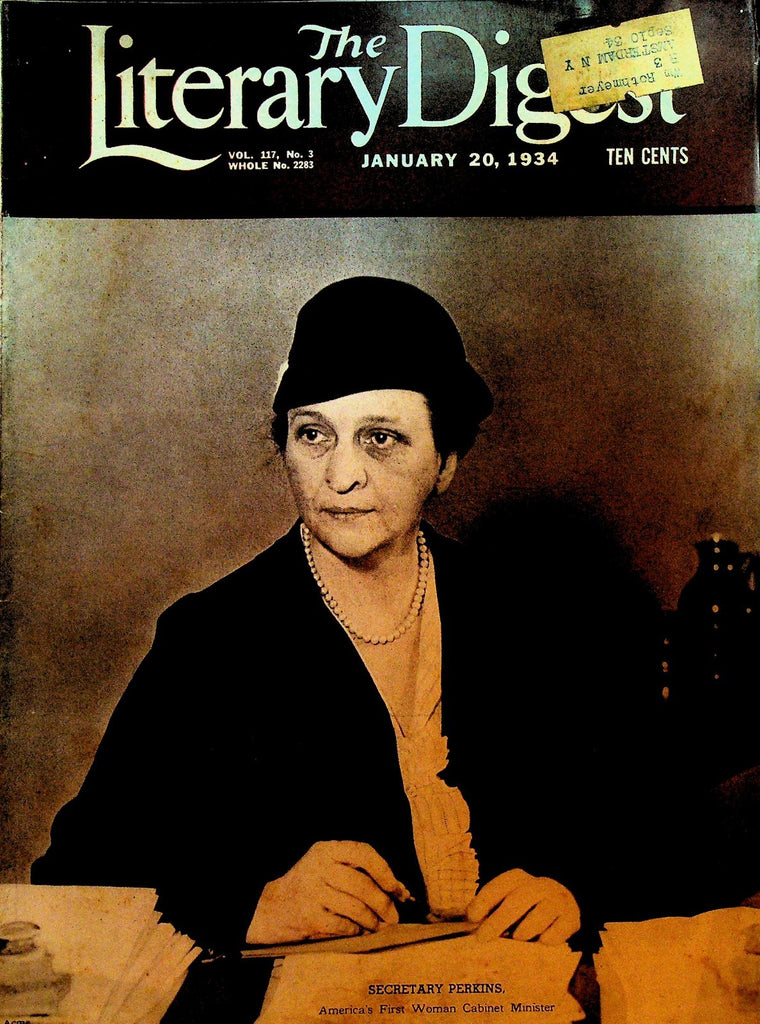 Literary Digest January 20 1934 New Deal Katharine Hepburn Squash Sport Game0