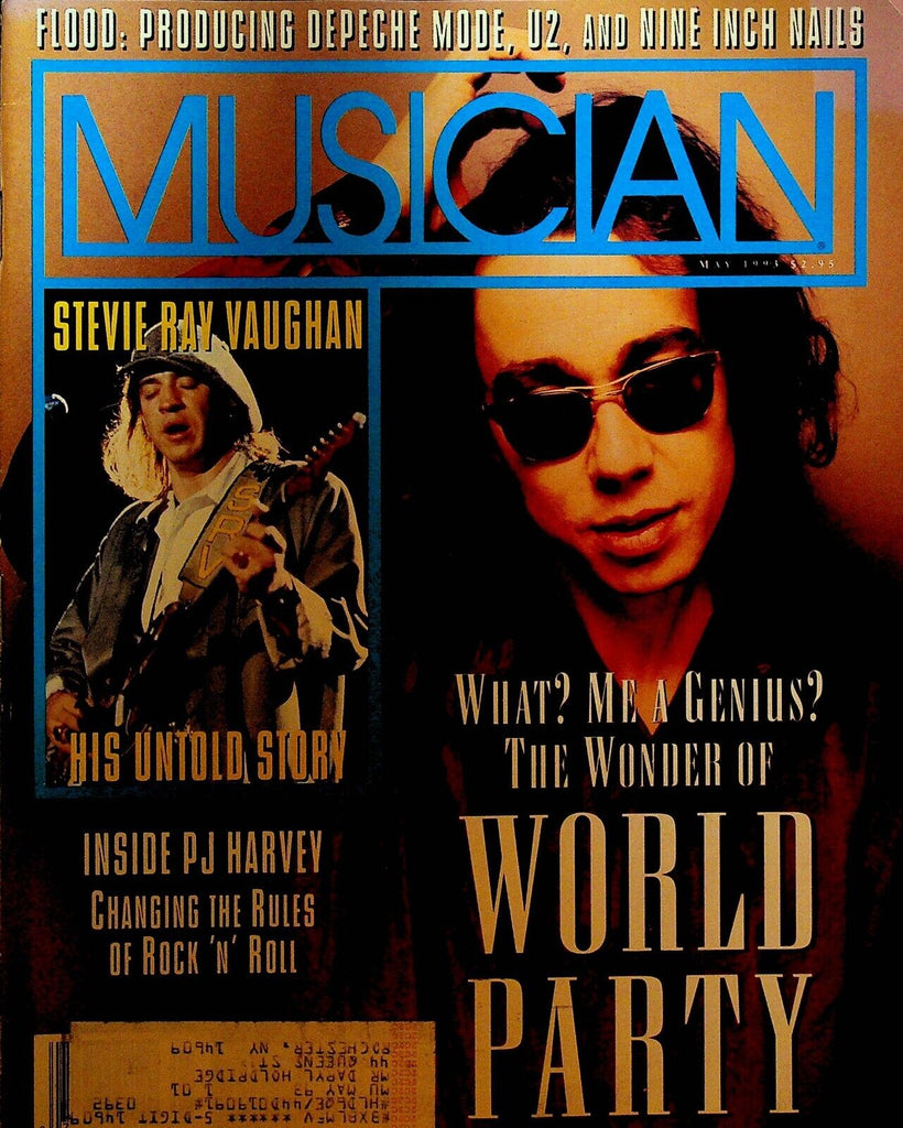 Musician May 1993 PJ Harvey World Party Stevie Ray Vaughan Terence Trent D'Arby