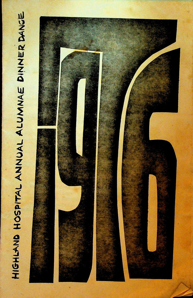 Highland Hospital Rochester NY Annual Alumnae Dinner Dance Program 19760
