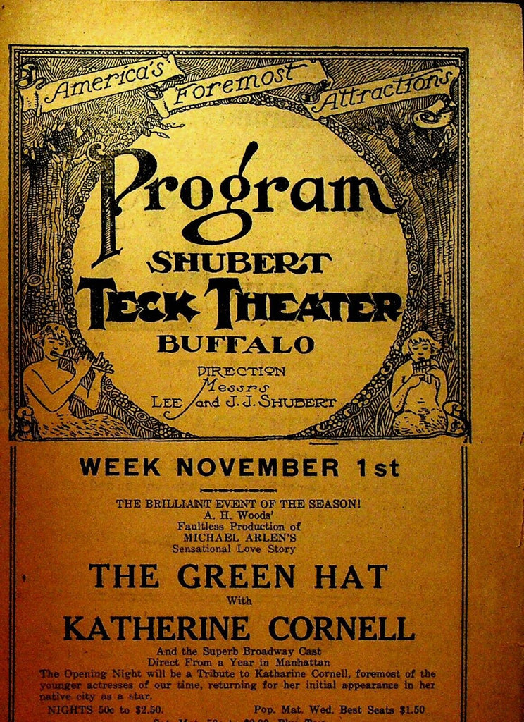 The Vagabond King Playbill October 18 1926 Harold Conkling Vincent Galli