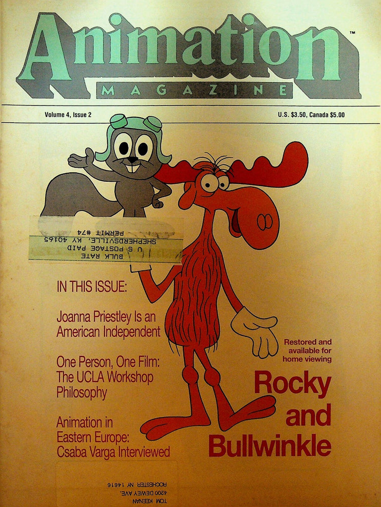 Animation Magazine Winter 1991 Rocky & Bullwinkle Joanna Priestley Csaba Varga0