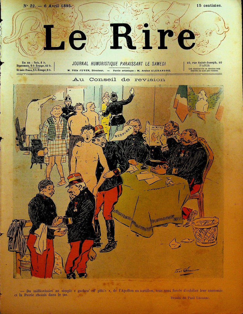 La Rire French Humor Magazine 22 April 6 18950
