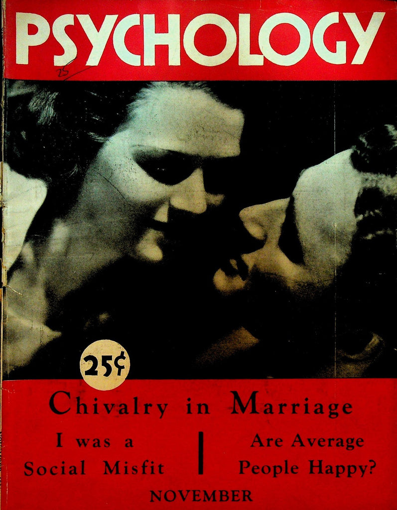 Psychology Magazine November 1931 Metal Disorders Poker Face0