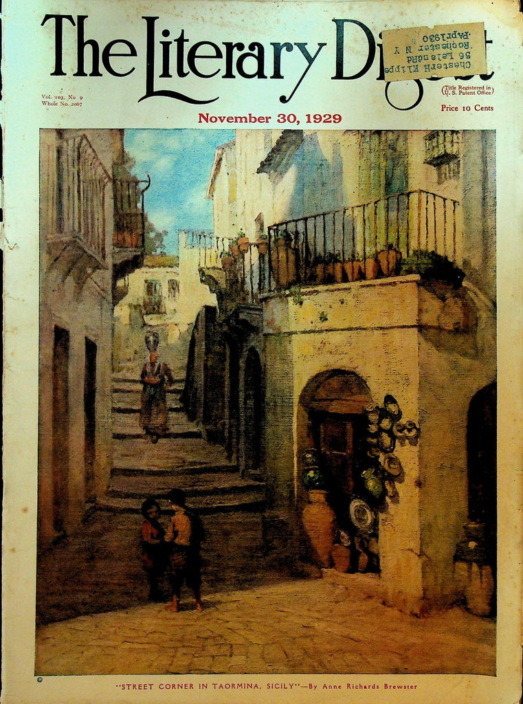 Literary Digest November 30 1929 Great Depression Stock Market Crash0