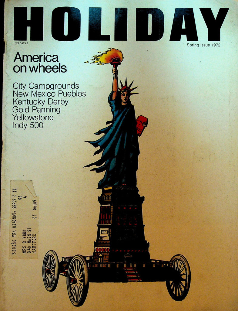 Holiday Magazine Spring 1972 Kentucky Derby Indianapolis 500 Walton Lake0