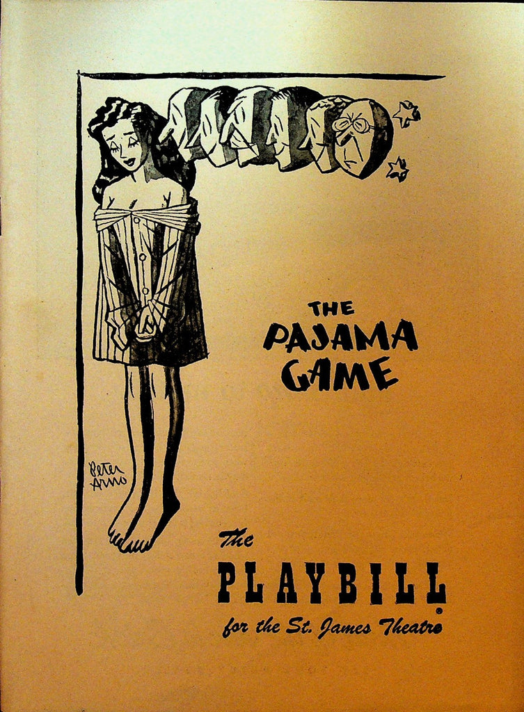 The Pajama Game Playbill December 6 1954 John Raitt Eddie Foy Jr0