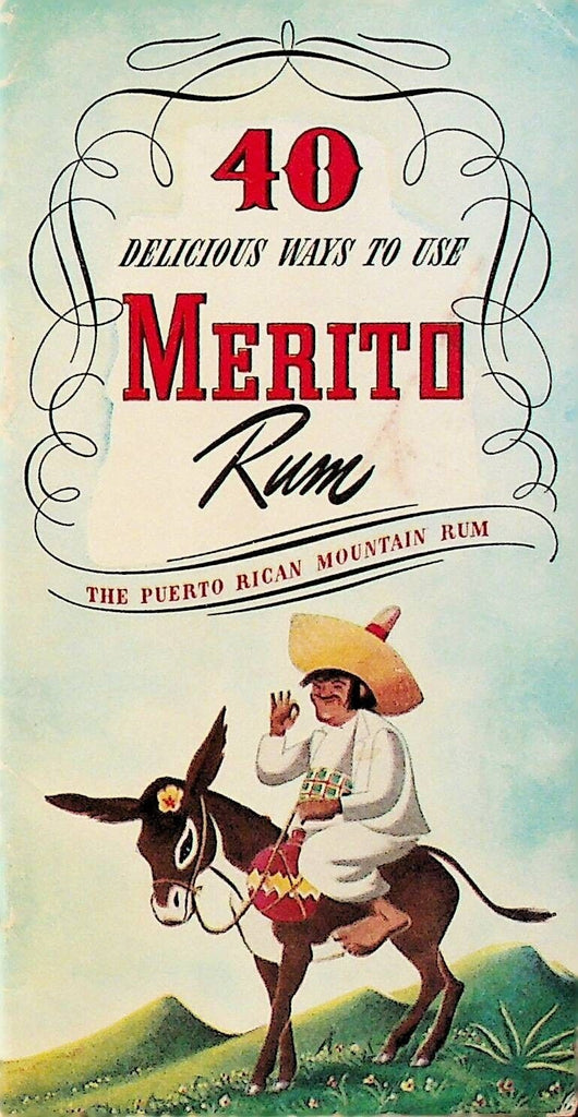 Merito Rum Recipe Booklet Cocktails Mixology Bartending 1944