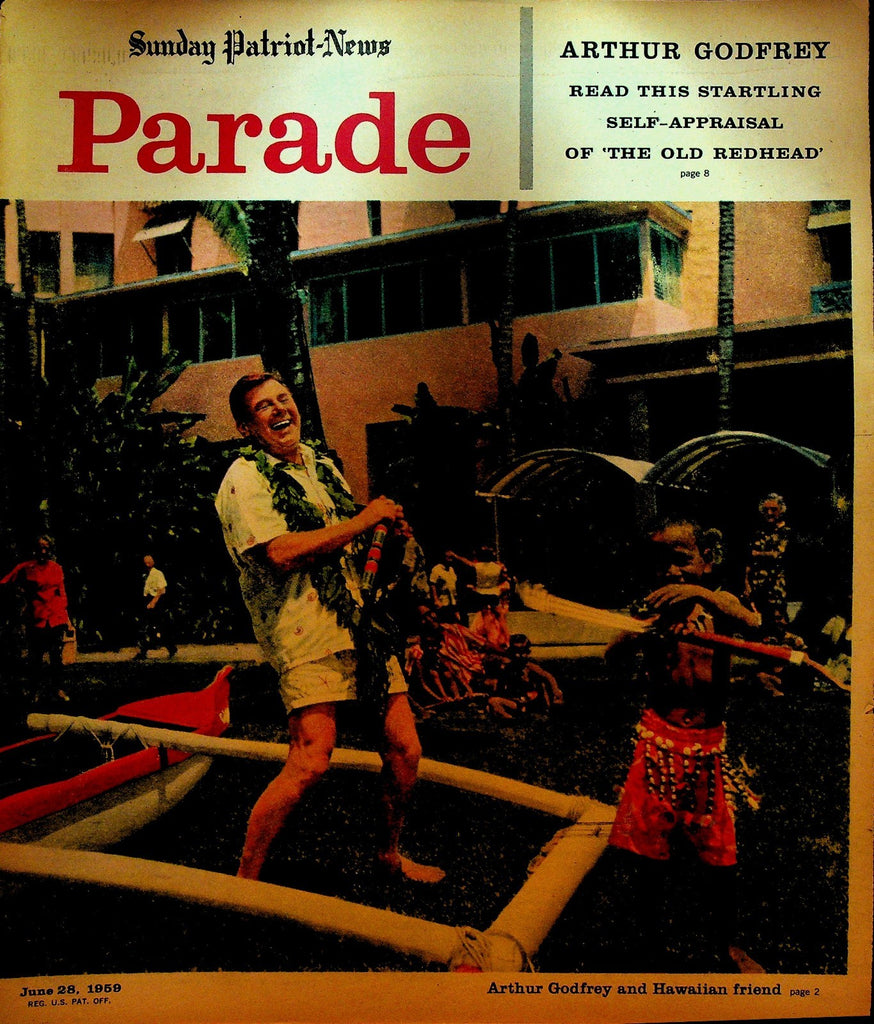 Parade Magazine June 28 1959 Arthur Godfrey Mickey Mantle Harmon Killebrew0