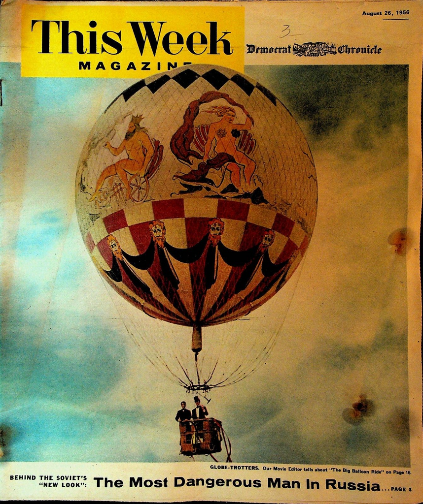 This Week Magazine August 26 1956 Big Balloon Ride Movie Ivan Serov