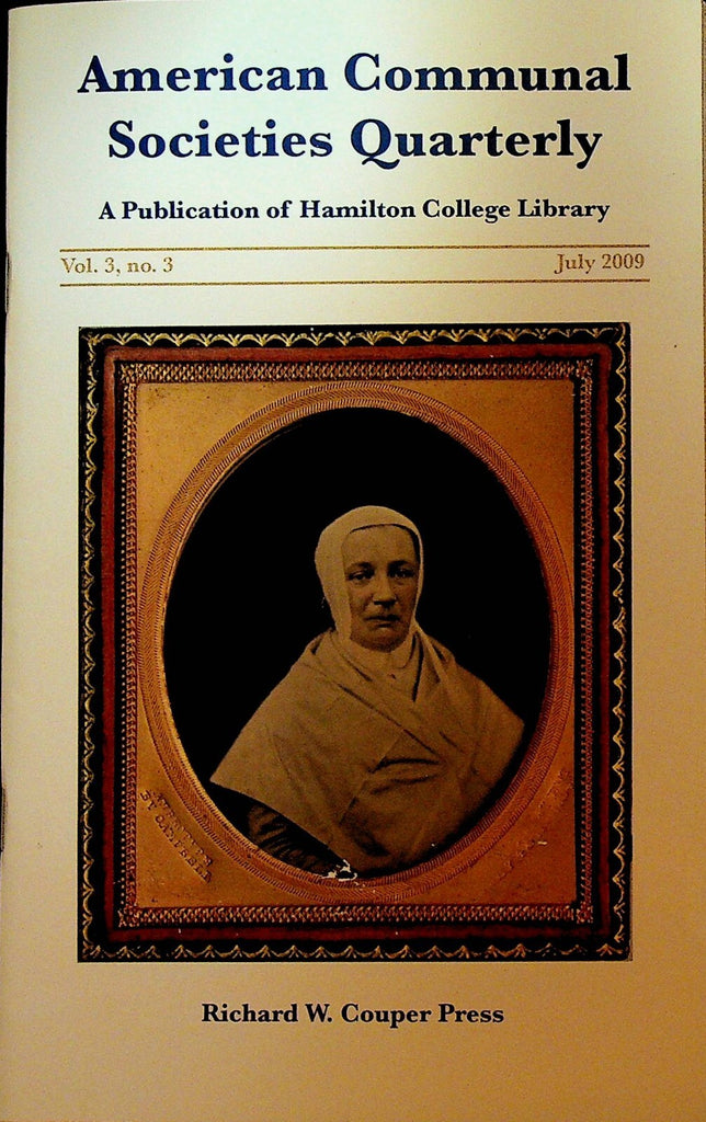 American Communal Societies Quarterly Shakers July 2009 Richard McNemar0